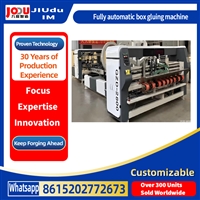 Fully automatic box gluing machine