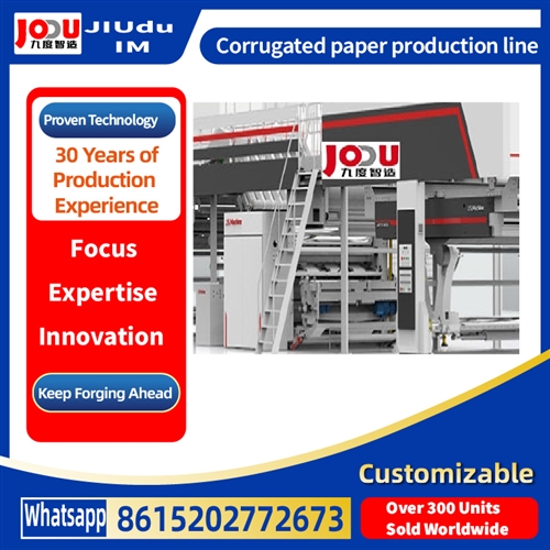 Corrugated paper production line