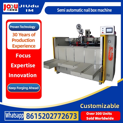 Semi automatic nail box machine